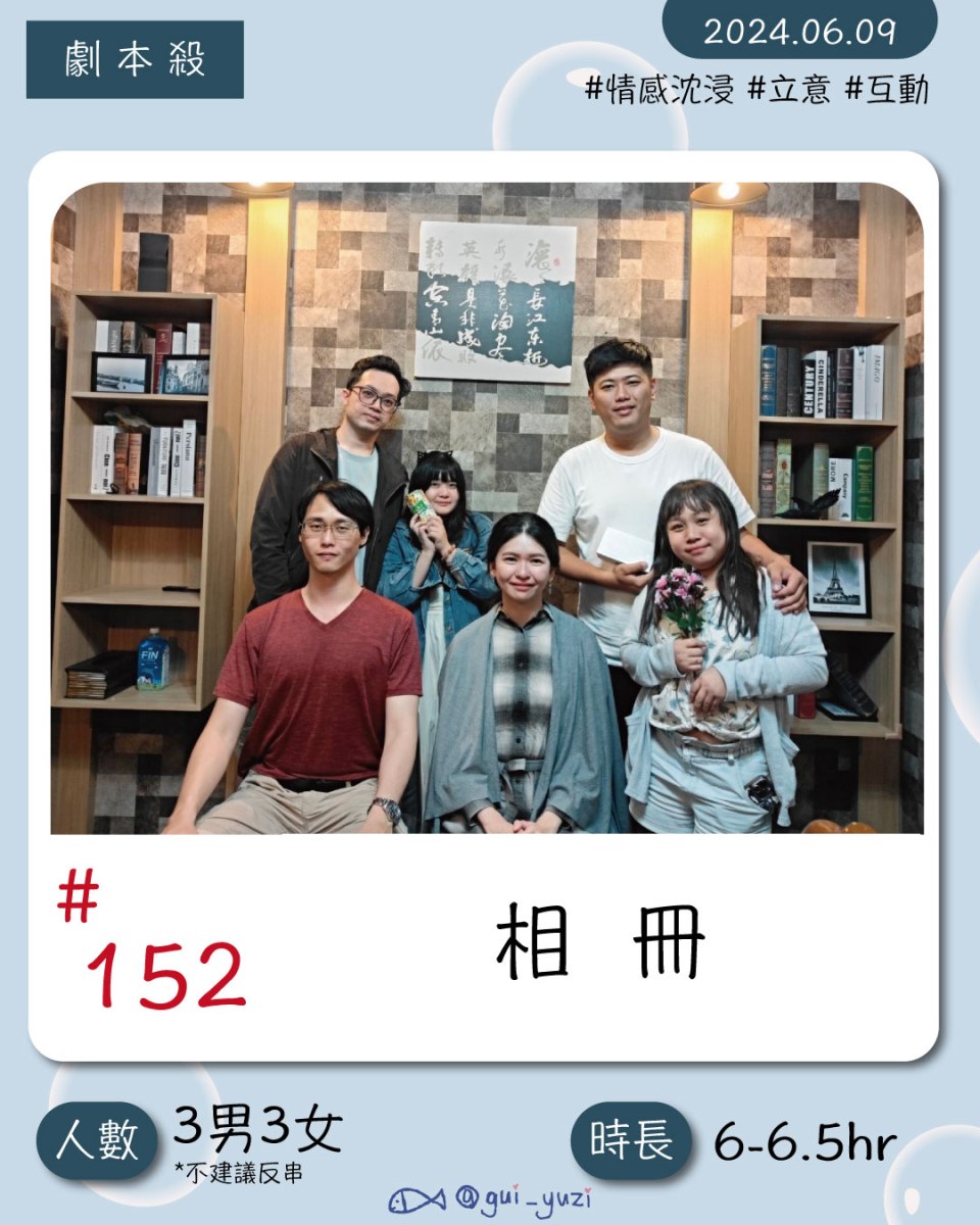 《相冊》劇本殺心得 封面