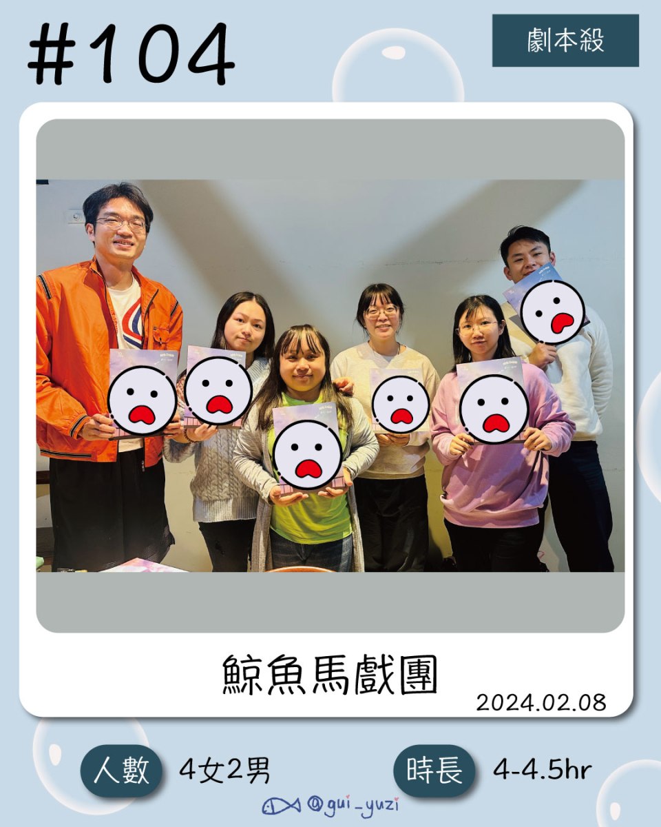 《鯨魚馬戲團》劇本殺心得 封面