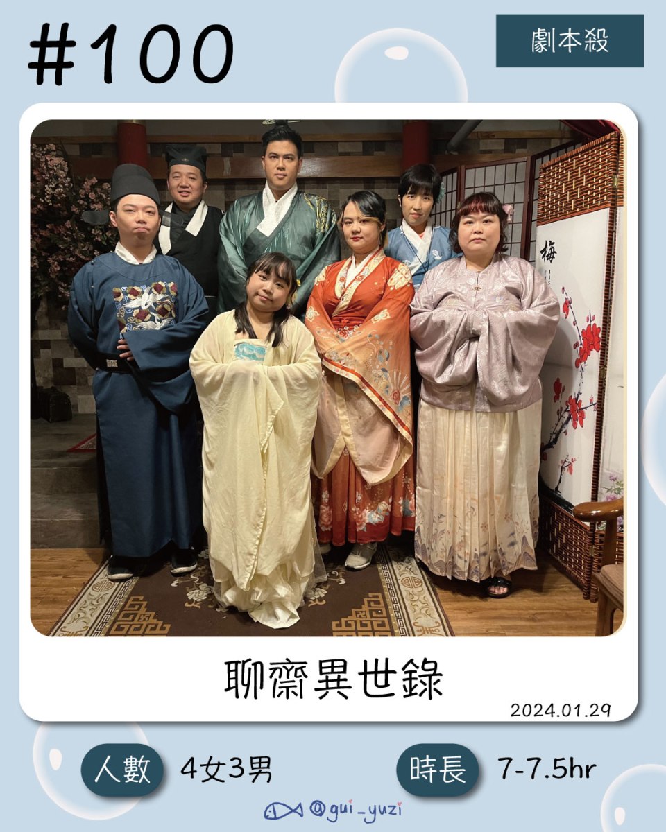 《聊齋異世錄》劇本殺心得 封面