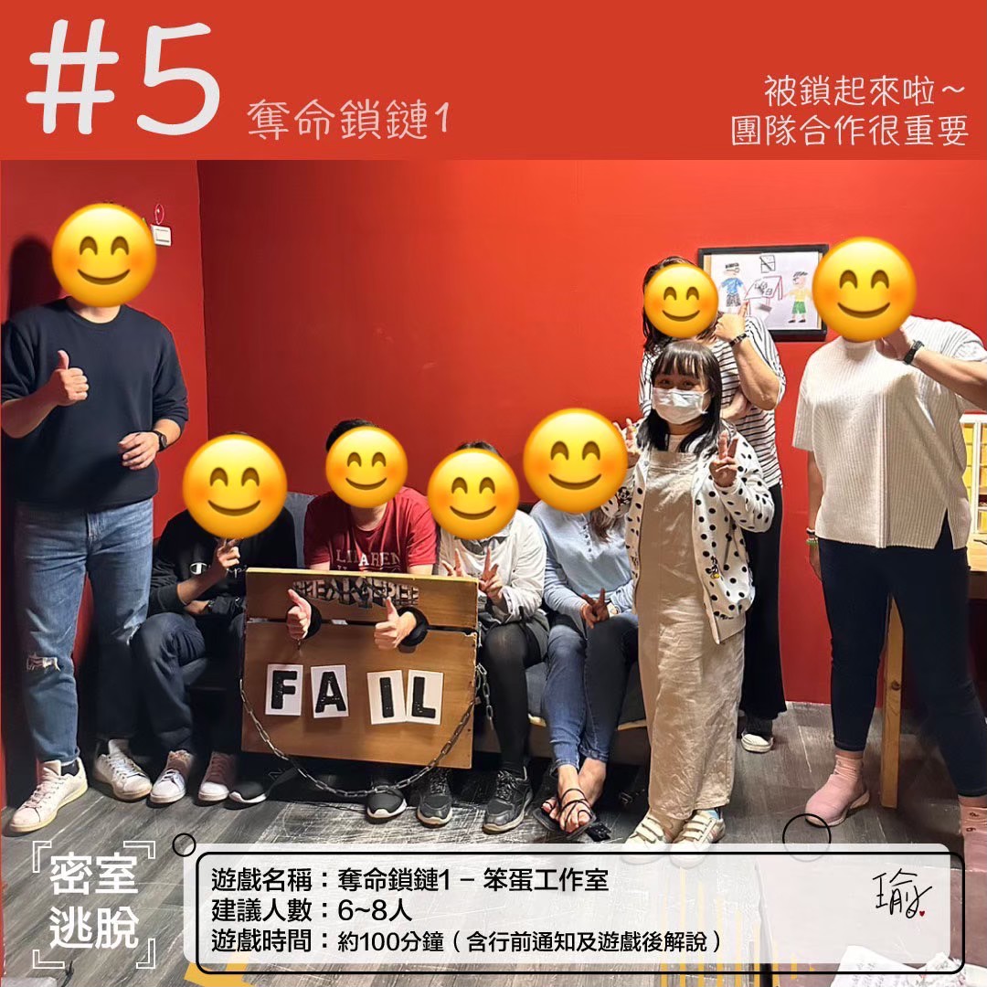 《奪命鎖鏈1》密室逃脫心得 封面