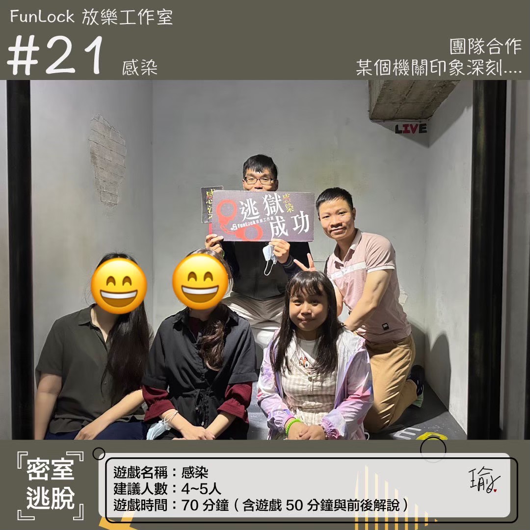 《感染》密室逃脫心得 封面