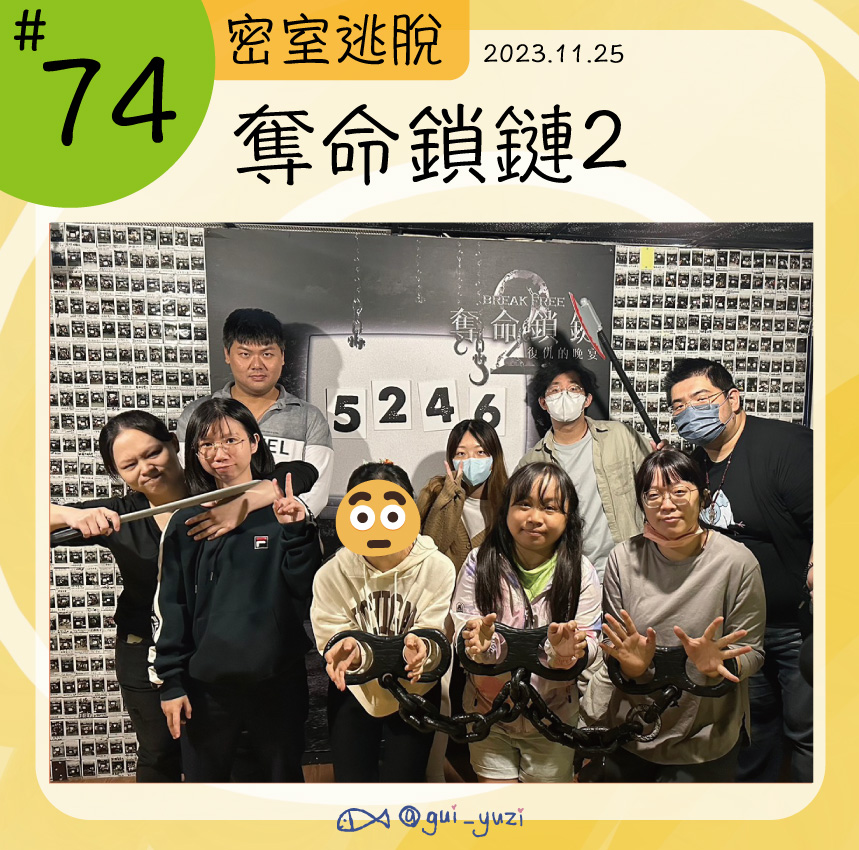 《奪命鎖鏈2》密室逃脫心得 封面
